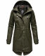 Navahoo Rainy Flower Damen Regenjacke B934 Dark Olive Größe XS - Gr. 34