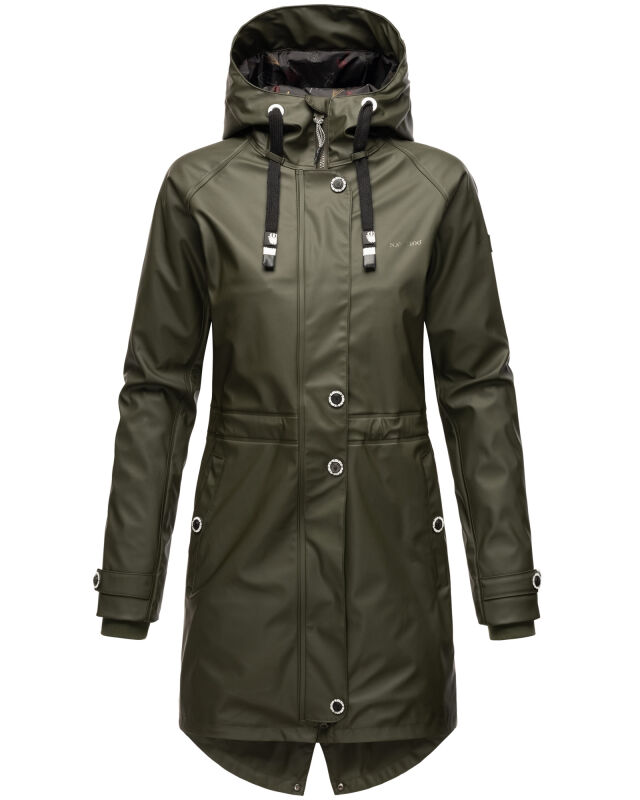 Navahoo Rainy Flower Damen Regenjacke Dark Olive