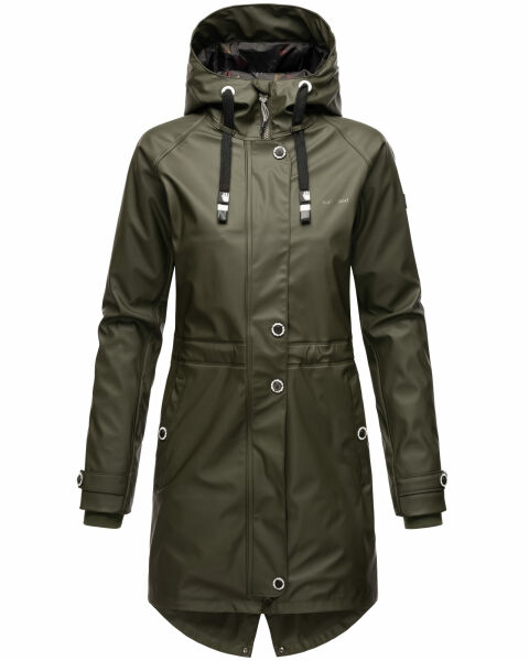 Navahoo Rainy Flower Damen Regenjacke B934 Dark Olive Größe M - Gr. 38