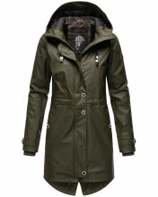 Navahoo Rainy Flower Damen Regenjacke B934 Dark Olive Gr&ouml;&szlig;e L - Gr. 40