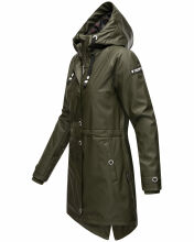 Navahoo Rainy Flower Damen Regenjacke B934 Dark Olive Gr&ouml;&szlig;e XL - Gr. 42