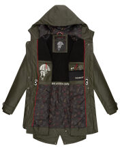Navahoo Rainy Flower Damen Regenjacke B934 Dark Olive Gr&ouml;&szlig;e XXL - Gr. 44