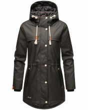 Navahoo Rainy Forest Damen Regenjacke B935 Schwarz Größe XL - Gr. 42