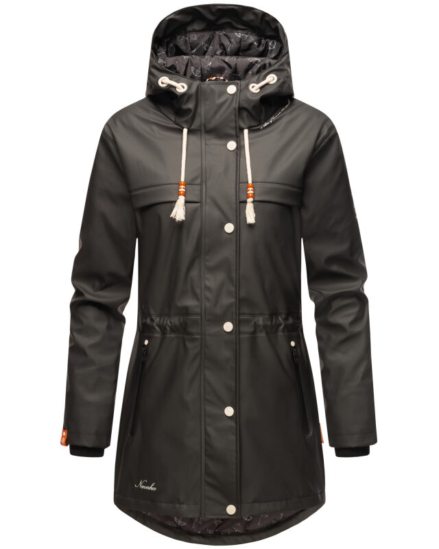 Navahoo Rainy Forest Damen Regenjacke B935 Schwarz Gr&ouml;&szlig;e XXL - Gr. 44