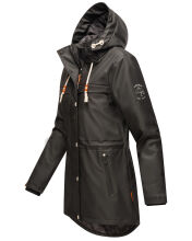 Navahoo Rainy Forest Damen Regenjacke B935 Schwarz Gr&ouml;&szlig;e XXL - Gr. 44
