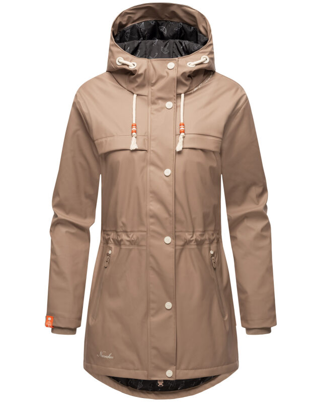 Navahoo Rainy Forest Damen Regenjacke B935 Taupe Gr&ouml;&szlig;e XXL - Gr. 44