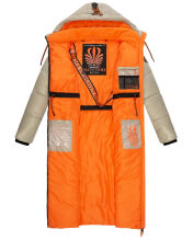 Navahoo Schmuseengel Damen Winterjacke B937 Kiesel Grau Größe XS - Gr. 34