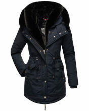 Navahoo Sweety Delux Damen Winterjacke B938 Blau Größe XS - Gr. 34