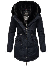 Navahoo Sweety Delux Damen Winterjacke B938 Blau Gr&ouml;&szlig;e M - Gr. 38