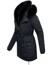 Navahoo Sweety Delux Damen Winterjacke B938 Blau Gr&ouml;&szlig;e M - Gr. 38