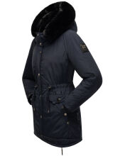 Navahoo Sweety Delux Damen Winterjacke B938 Blau Gr&ouml;&szlig;e M - Gr. 38