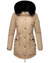 Navahoo Sweety Delux Damen Winterjacke B938 Taupe Größe XS - Gr. 34