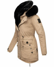 Navahoo Sweety Delux Damen Winterjacke B938 Taupe Größe XS - Gr. 34