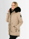 Navahoo Sweety Delux Damen Winterjacke B938 Taupe Größe XS - Gr. 34