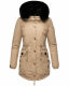 Navahoo Sweety Delux Damen Winterjacke B938 Taupe Größe XS - Gr. 34