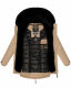 Navahoo Sweety Delux Damen Winterjacke B938 Taupe Größe XS - Gr. 34