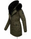 Navahoo Sweety Delux Damen Winterjacke B938 Dark Olive Größe XS - Gr. 34