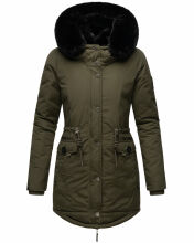 Navahoo Sweety Delux Damen Winterjacke B938 Dark Olive Gr&ouml;&szlig;e XXL - Gr. 44