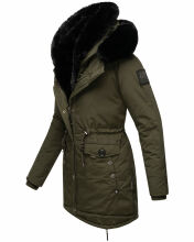 Navahoo Sweety Delux Damen Winterjacke B938 Dark Olive Gr&ouml;&szlig;e XXL - Gr. 44