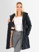 Navahoo Sch&ouml;tchen Damen Winterjacke B939 Navy Gr&ouml;&szlig;e M - Gr. 38