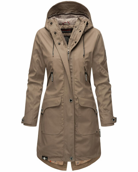 Navahoo Schötchen Damen Winterjacke B939 Taupe Größe XS - Gr. 34