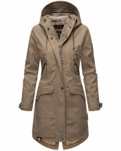 Navahoo Schötchen Damen Winterjacke B939 Taupe Größe XS - Gr. 34