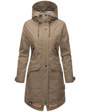 Navahoo Schötchen Damen Winterjacke B939 Taupe Größe XS - Gr. 34