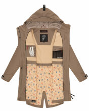 Navahoo Schötchen Damen Winterjacke B939 Taupe Größe XS - Gr. 34
