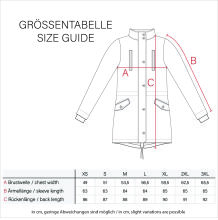 Navahoo Sch&ouml;tchen Damen Winterjacke B939 Blood Red Gr&ouml;&szlig;e XXL - Gr. 44