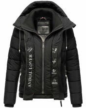 Marikoo Taisaa Princess Damen Steppjacke B940 Schwarz Größe M - Gr. 38
