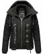 Marikoo Taisaa Princess Damen Steppjacke B940 Schwarz Größe M - Gr. 38