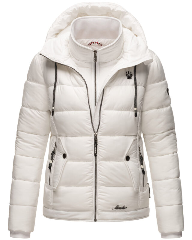 Marikoo Taisaa Princess Damen Steppjacke B940 Weiss Gr&ouml;&szlig;e L - Gr. 40