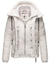 Marikoo Taisaa Princess Damen Steppjacke B940 Weiss Gr&ouml;&szlig;e XXL - Gr. 44
