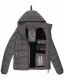 Marikoo Taisaa Princess Damen Steppjacke B940 Dunkelgrau Größe XS - Gr. 34