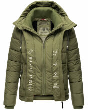Marikoo Taisaa Princess Damen Steppjacke B940 Olive Größe L - Gr. 40
