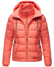 Marikoo Taisaa Princess Damen Steppjacke B940 Rosa Coral Gr&ouml;&szlig;e XL - Gr. 42