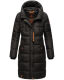 Marikoo Yuikoo lange Damen Winterjacke Schwarz-Größe M - Gr. 38