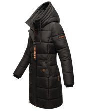 Marikoo Yuikoo lange Damen Winterjacke Schwarz-Größe XXL - Gr. 44