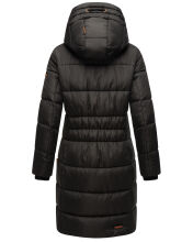 Marikoo Yuikoo lange Damen Winterjacke Schwarz-Größe XXL - Gr. 44