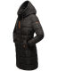 Marikoo Yuikoo lange Damen Winterjacke Schwarz-Größe XXL - Gr. 44