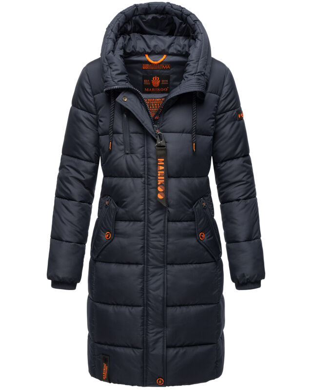 Marikoo Yuikoo lange Damen Winterjacke Navy