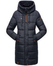 Marikoo Yuikoo lange Damen Winterjacke Navy-Größe M - Gr. 38