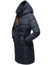 Marikoo Yuikoo lange Damen Winterjacke Navy-Größe M - Gr. 38