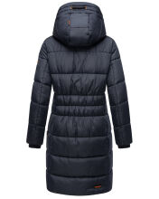 Marikoo Yuikoo lange Damen Winterjacke Navy-Größe M - Gr. 38