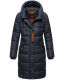Marikoo Yuikoo lange Damen Winterjacke Navy-Größe M - Gr. 38