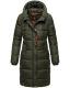 Marikoo Yuikoo lange Damen Winterjacke Dark Olive-Größe M - Gr. 38