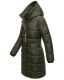 Marikoo Yuikoo lange Damen Winterjacke Dark Olive-Größe M - Gr. 38