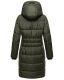 Marikoo Yuikoo lange Damen Winterjacke Dark Olive-Größe M - Gr. 38