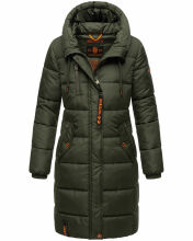 Marikoo Yuikoo Damen Winterjacke B941 Dark Olive Größe L - Gr. 40