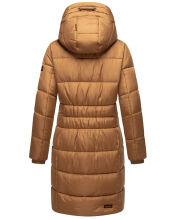 Marikoo Yuikoo lange Damen Winterjacke Camel-Größe XS - Gr. 34